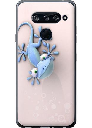 Чохол 2d пластиковий на телефон lg v40 thinq гекончик "1094t-1577-58250"