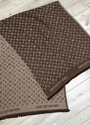 Двосторонній брендовий палантин / шарф у стилі louis vuitton