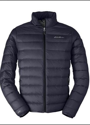 Мужской ультралегкий пуховик eddie bauer men's cirruslite down jacket в глубоком темно-синем цвете (atlantic / navy blue)