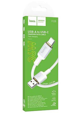 Кабель hoco benefit charging data cable type-c white ( ) 4