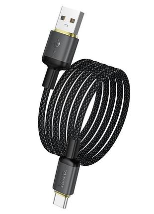 Кабель hoco benefit charging data cable type-c black ( ) 3