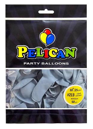 Латексні кульки "( ) макарун сірий світлий, pelican 50шт
