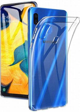 Tpu чехол epic transparent 1,5mm для samsung galaxy a20 / a30 бесцветный (прозрачный)