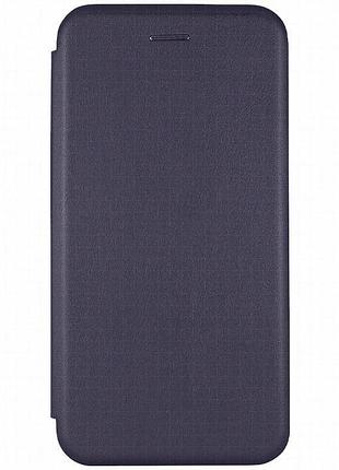 Кожаный чехол-книжка classy для apple iphone 7 plus / 8 plus (5.5") темно-синий