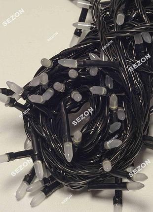 Рис led, черный провод, мульти 2