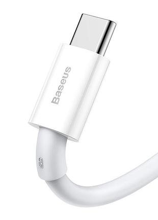 Кабель baseus superior series usb to type-c white ( ) 4