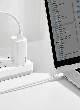 Кабель baseus superior series usb to type-c white ( ) 7