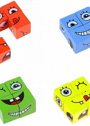 Настольная интерактивная игра ummi face change rubik's cube white