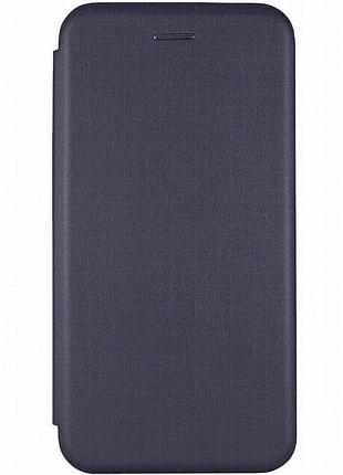 Кожаный чехол-книжка classy для xiaomi redmi note 7 / note 7 pro / note 7s темно-синий