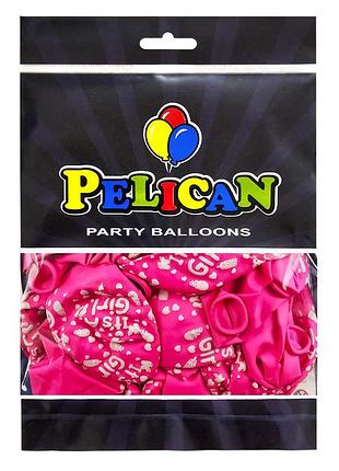 Латексные шарики "(30сm) "it's a girl, девочка" стр. pelican 50шт