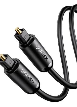 Аудіокабель ugreen s/pdif male to s/pdif male, toslink optical audio cable, black ( )