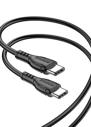 Кабель borofone triumph charging data cable type-c to type-c black ( ) 3