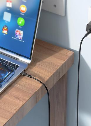 Кабель borofone triumph charging data cable type-c to type-c black ( ) 6