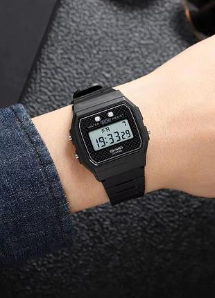 Годинники наручні skmei, black-pu belt 3