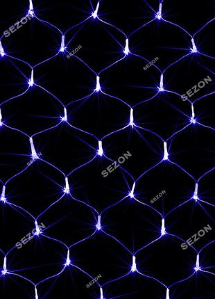Сетка led прозрачная..2м.2м, синий