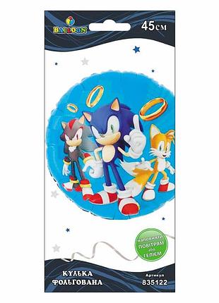 Кулька фольг. sonic, 45см (1шт)