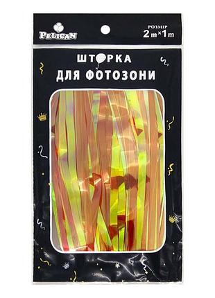Червона перламутрова штора для фотозони, 1х2 м