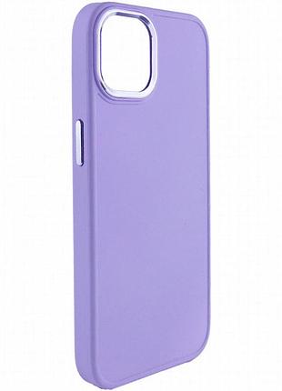 Tpu чехол bonbon metal style для apple iphone 12 pro max (6.7") сиреневый / dasheen
