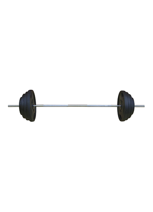 Металева штанга rn-sport quatro кг (2х20, 2х10, 2х5, 2х2., 2х1. + гриф. м)