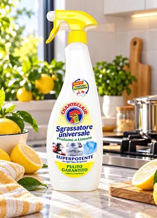 Chanteclair sgrassatore universale 600 мл. лимон універсальний очищувач 100% оригінал