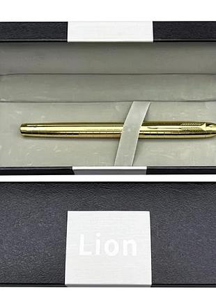 Подарункова ручка в коробці lion (золота)