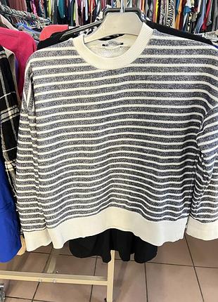 Кофта zara в смужку м