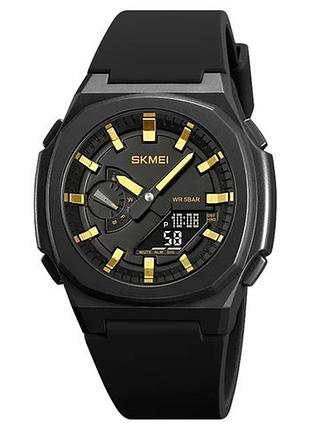 Часы наручные skmei, black/gold-black