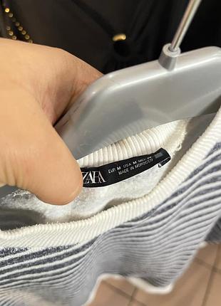 Кофта zara в смужку м 2