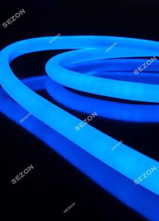 Гибкий led неон синий односторонний, м