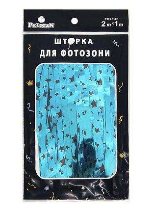 Шторка для фотозони "зорепад" синій темний