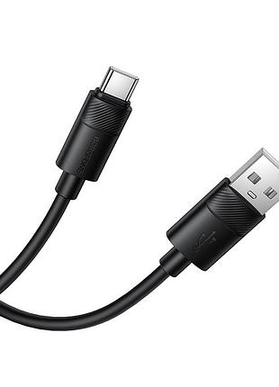 Кабель borofone leya silicone charging data cable type-c black ( ) 3