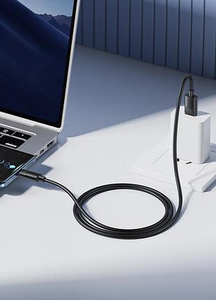 Кабель borofone leya silicone charging data cable type-c black ( ) 5