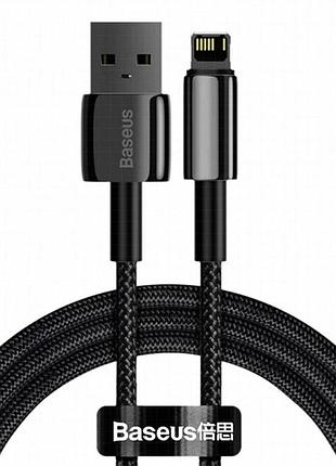 Дата кабель baseus tungsten gold usb to lightning cable 2.4a (1m) (calwj-0) black