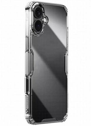 Tpu чехол nillkin nature pro series для apple iphone 16 (6.1") бесцветный (прозрачный)