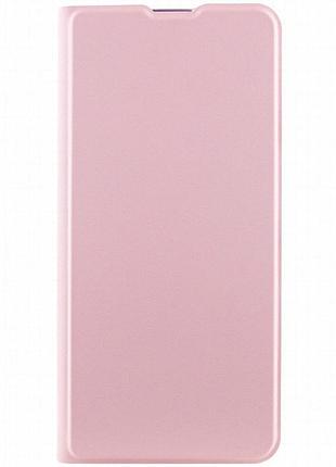 Кожаный чехол-книжка getman elegant (pu) для motorola moto e40 розовый