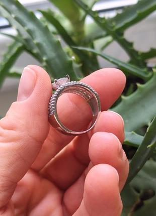 Серебристая 925 проба кольца диаметр 16 4