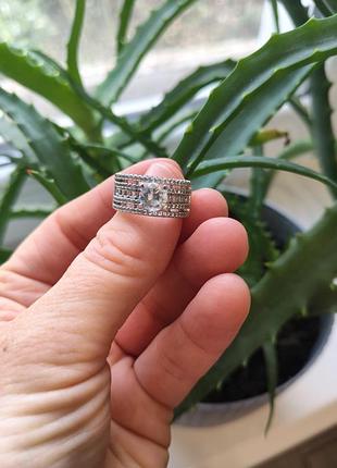 Серебристая 925 проба кольца диаметр 16 2