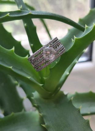 Серебристая 925 проба кольца диаметр 16 3