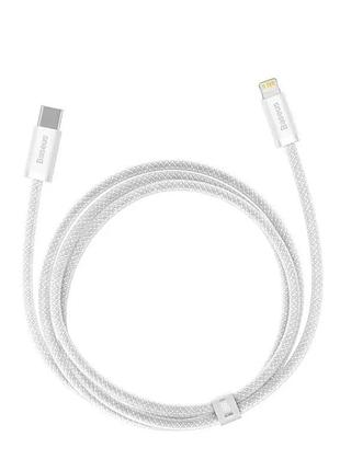 Кабель baseus dynamic series fast charging data cable type-c to ip white ( ) 3