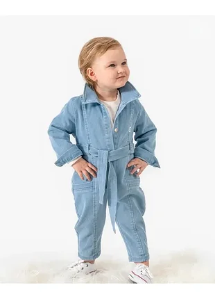 Дитячий комбінезон джинсовий на дівчинку denim kids