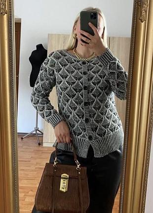 Светр кардиган жіночий вʼязаний розмір s/m