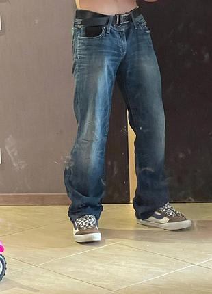Джинси чоловічі g-star raw gs 01 bootcut vintage сині