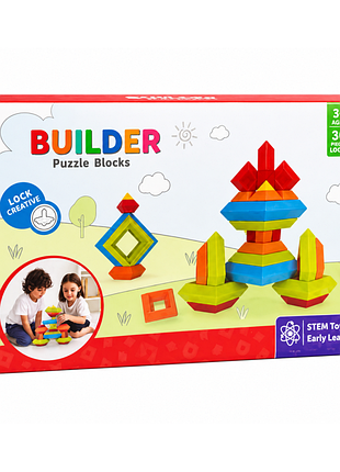 Конструктор дитячий builder puzzle blocks, 30 деталей ff-930 (48 шт)