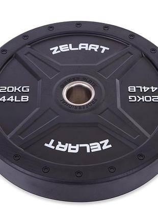 Бамперні диски для кросфіту bumper plates гумові мм zelart ta- кг
