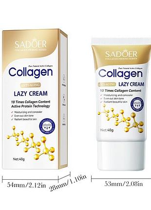 Крем для лица коллагеновый антивозрастной sadoer collagen anti-aging lazy skin care cream (40 г)