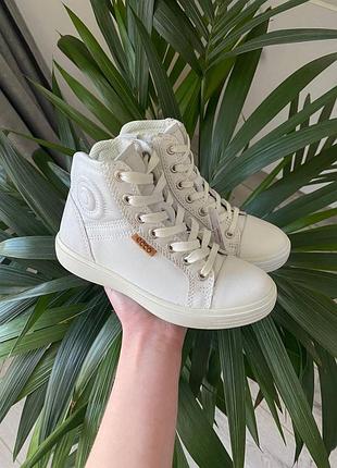 Кеди шкіряні оригінал ecco soft 7 teen рр.27,30