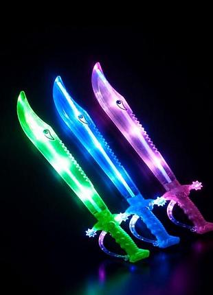 Іграшковий світловий меч «акула» з led-підсвіткою, см