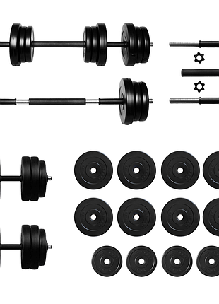 Гантелі з функцією штанги 2в1 на кг rn-sport