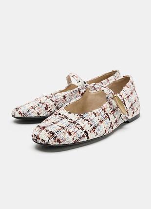 Балетки жіночі текстильні zara new