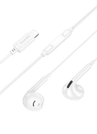 Навушники дротові borofone (lightning) white ( ) 5